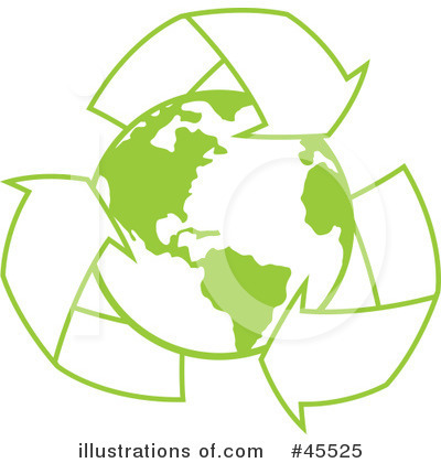 Royalty-Free (RF) Recycle Clipart Illustration by John Schwegel - Stock Sample #45525