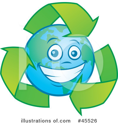 Royalty-Free (RF) Recycle Clipart Illustration by John Schwegel - Stock Sample #45526