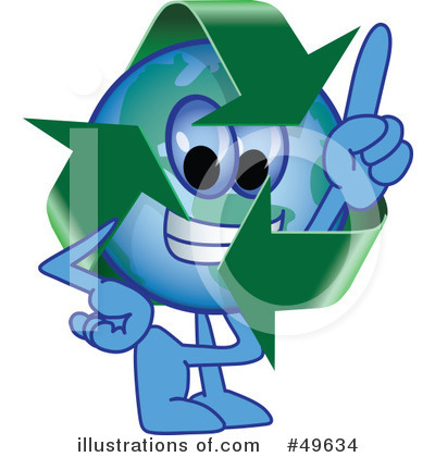 Royalty-Free (RF) Recycle Mascot Clipart Illustration by Mascot Junction - Stock Sample #49634