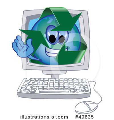 Recycle Mascot Clipart #49635 by Toons4Biz