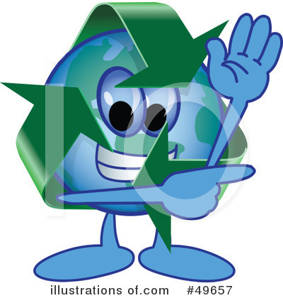 Recycle Mascot Clipart #49657 by Toons4Biz