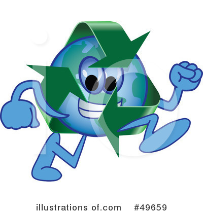 Recycle Mascot Clipart #49659 by Toons4Biz