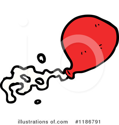 Royalty-Free (RF) Red Balloon Clipart Illustration by lineartestpilot - Stock Sample #1186791