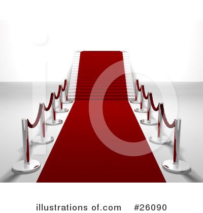 Royalty-Free (RF) Red Carpet Clipart Illustration by KJ Pargeter - Stock Sample #26090