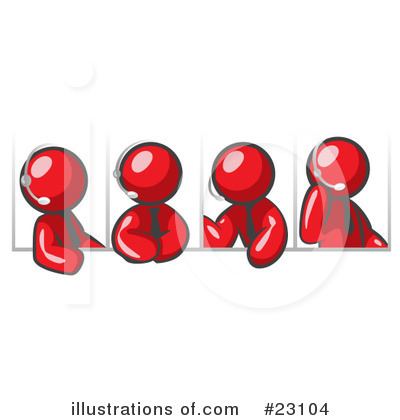 Royalty-Free (RF) Red Collection Clipart Illustration by Leo Blanchette - Stock Sample #23104