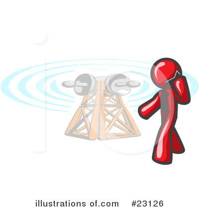 Communications Tower Clipart #23126 by Leo Blanchette