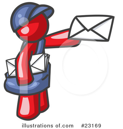 Mail Man Clipart #23169 by Leo Blanchette