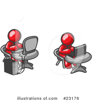 Royalty-Free (RF) Red Collection Clipart Illustration by Leo Blanchette - Stock Sample #23176