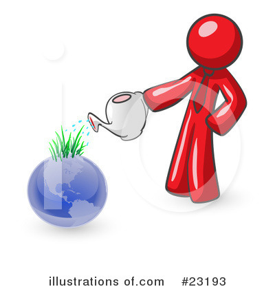 Watering Clipart #23193 by Leo Blanchette