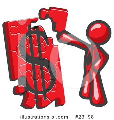 Royalty-Free (RF) Red Collection Clipart Illustration by Leo Blanchette - Stock Sample #23198