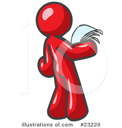 Royalty-Free (RF) Red Collection Clipart Illustration by Leo Blanchette - Stock Sample #23220