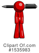 Red Design Mascot Clipart #1535983 by Leo Blanchette