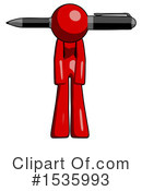 Red Design Mascot Clipart #1535993 by Leo Blanchette