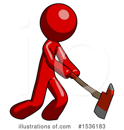 Royalty-Free (RF) Red Design Mascot Clipart Illustration by Leo Blanchette - Stock Sample #1536183