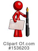 Red Design Mascot Clipart #1536203 by Leo Blanchette