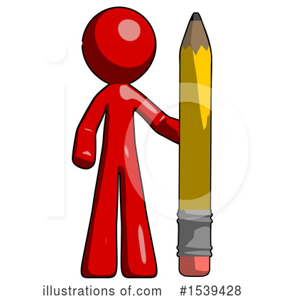 Royalty-Free (RF) Red Design Mascot Clipart Illustration by Leo Blanchette - Stock Sample #1539428