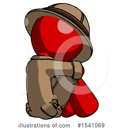 Royalty-Free (RF) Red Design Mascot Clipart Illustration by Leo Blanchette - Stock Sample #1541069