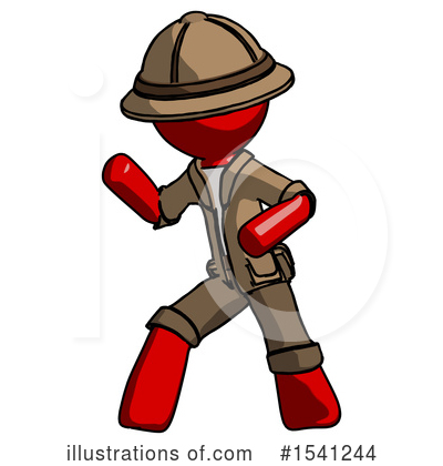 Royalty-Free (RF) Red Design Mascot Clipart Illustration by Leo Blanchette - Stock Sample #1541244