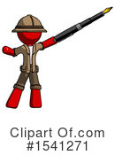 Red Design Mascot Clipart #1541271 by Leo Blanchette