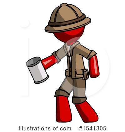 Royalty-Free (RF) Red Design Mascot Clipart Illustration by Leo Blanchette - Stock Sample #1541305