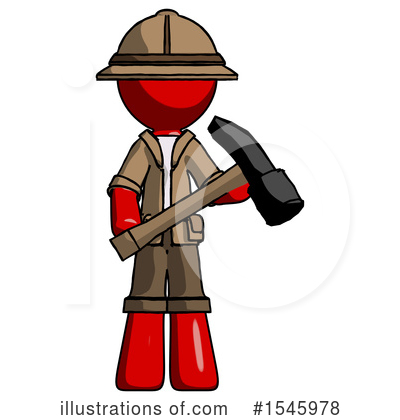 Royalty-Free (RF) Red Design Mascot Clipart Illustration by Leo Blanchette - Stock Sample #1545978