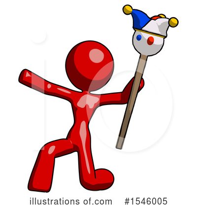 Royalty-Free (RF) Red Design Mascot Clipart Illustration by Leo Blanchette - Stock Sample #1546005