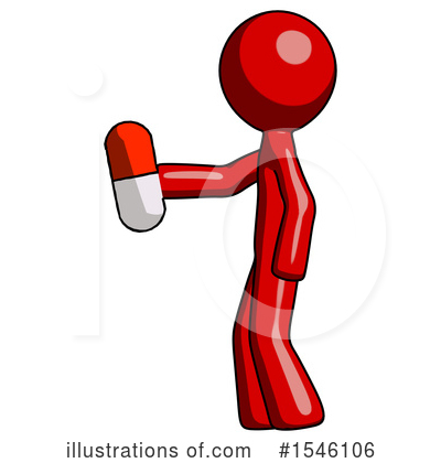 Royalty-Free (RF) Red Design Mascot Clipart Illustration by Leo Blanchette - Stock Sample #1546106