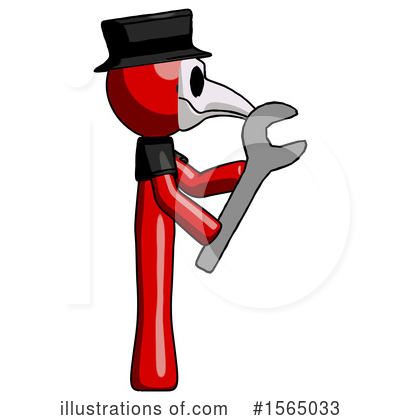 Royalty-Free (RF) Red Design Mascot Clipart Illustration by Leo Blanchette - Stock Sample #1565033
