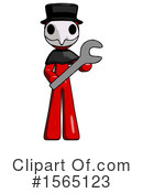 Red Design Mascot Clipart #1565123 by Leo Blanchette