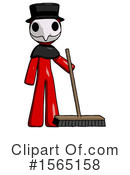 Red Design Mascot Clipart #1565158 by Leo Blanchette