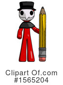 Red Design Mascot Clipart #1565204 by Leo Blanchette