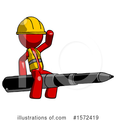Royalty-Free (RF) Red Design Mascot Clipart Illustration by Leo Blanchette - Stock Sample #1572419