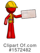 Red Design Mascot Clipart #1572482 by Leo Blanchette