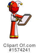 Red Design Mascot Clipart #1574241 by Leo Blanchette