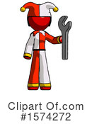Red Design Mascot Clipart #1574272 by Leo Blanchette