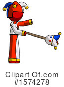 Red Design Mascot Clipart #1574278 by Leo Blanchette