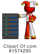 Red Design Mascot Clipart #1574290 by Leo Blanchette