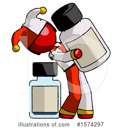Royalty-Free (RF) Red Design Mascot Clipart Illustration by Leo Blanchette - Stock Sample #1574297