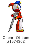 Red Design Mascot Clipart #1574302 by Leo Blanchette