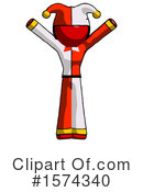 Red Design Mascot Clipart #1574340 by Leo Blanchette
