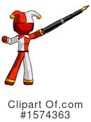 Red Design Mascot Clipart #1574363 by Leo Blanchette