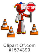 Red Design Mascot Clipart #1574390 by Leo Blanchette