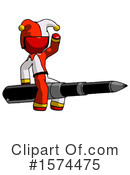 Red Design Mascot Clipart #1574475 by Leo Blanchette