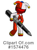 Red Design Mascot Clipart #1574476 by Leo Blanchette