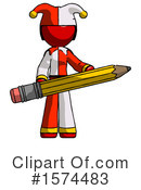 Red Design Mascot Clipart #1574483 by Leo Blanchette