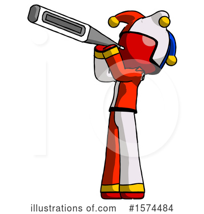 Royalty-Free (RF) Red Design Mascot Clipart Illustration by Leo Blanchette - Stock Sample #1574484