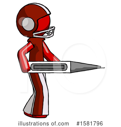 Royalty-Free (RF) Red Design Mascot Clipart Illustration by Leo Blanchette - Stock Sample #1581796