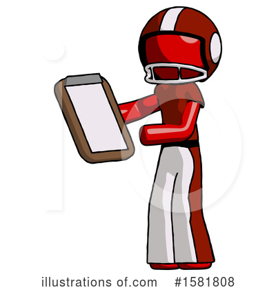 Royalty-Free (RF) Red Design Mascot Clipart Illustration by Leo Blanchette - Stock Sample #1581808