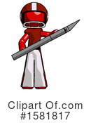 Red Design Mascot Clipart #1581817 by Leo Blanchette