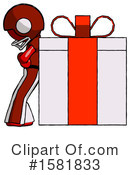 Red Design Mascot Clipart #1581833 by Leo Blanchette